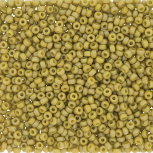 Miyuki 11/0 Rocaille Bead - 11-94693 - Frost Opaque Glaze Rainbow Pistachio
