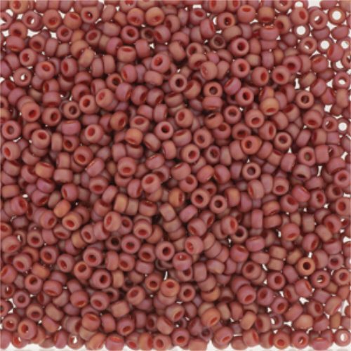 Miyuki 11/0 Rocaille Bead - 11-94695 - Frost Opaque Glaze Rainbow Cardinal