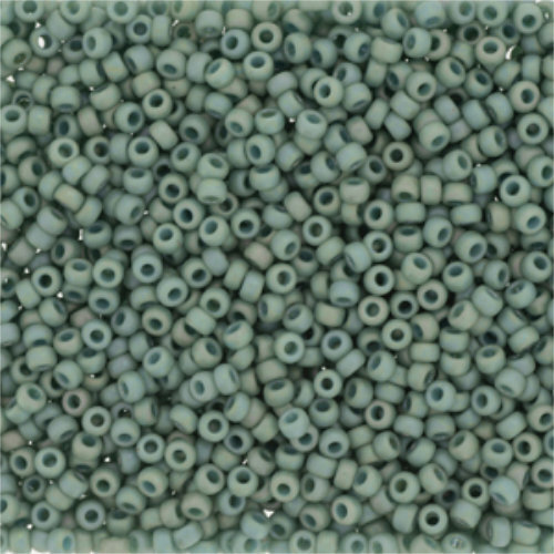 Miyuki 11/0 Rocaille Bead - 11-94701 - Frost Opaque Glaze Rainbow Celadon