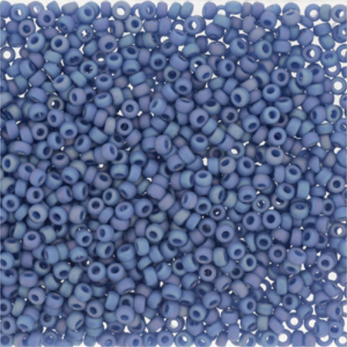 Miyuki 11/0 Rocaille Bead - 11-94704 - Frost Opaque Glaze Rainbow Soft Blue