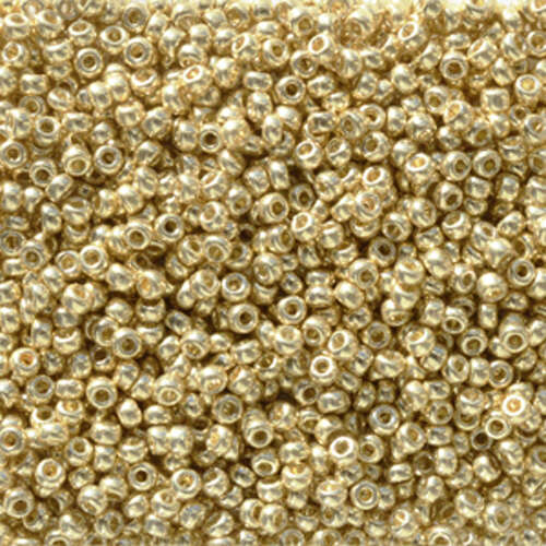 Miyuki 11/0 Rocaille Bead - 11-95101 - Duracoat Galvanized Pale Gold
