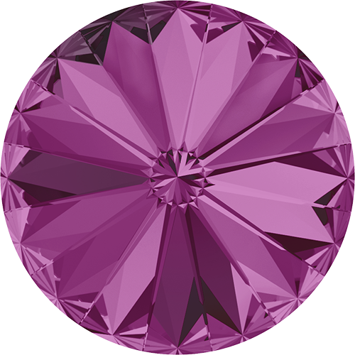 1122 - 12mm - Fuchsia F (502) - Rivoli Round Stone