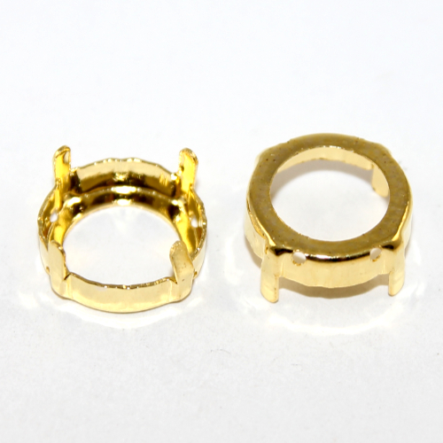 18mm 1122 Rivoli Frame - Bright Gold - Pack of 2