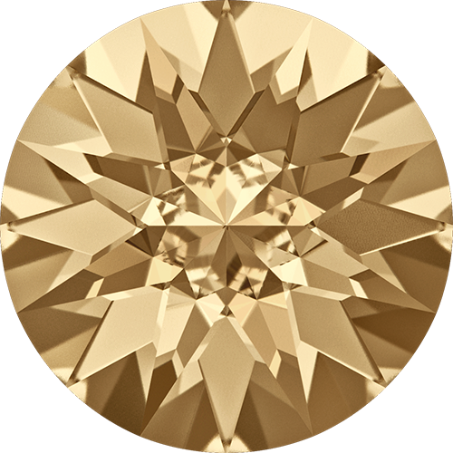 1188 - SS24 (5.27 - 5.44mm) - Crystal Golden Shadow F (001 GSHA) - Xirius Pointed Chaton Round Stone