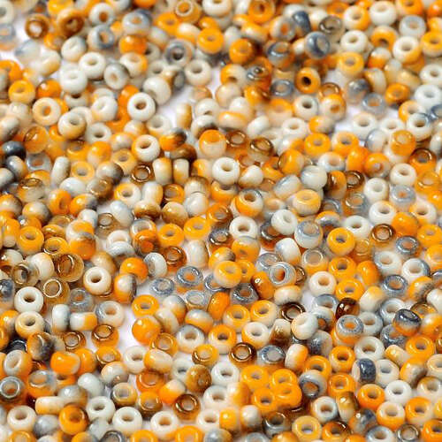 Miyuki CC 11/0 Rocaille Bead - 11MCC-55058 - White Opaque Funky Copper (03000-95301) - 18gm Tube