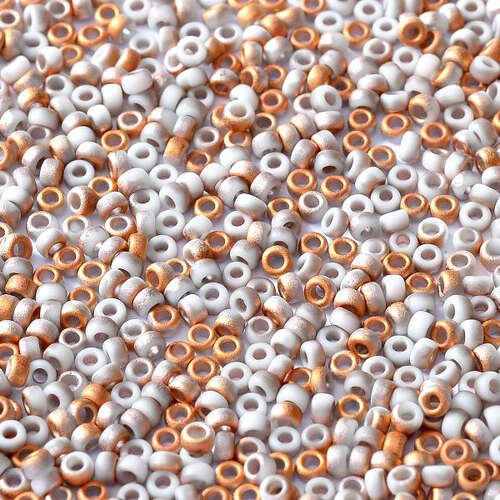 Miyuki CC 11/0 Rocaille Bead - 55066 - White Opaque Sunset Matted (03000-27237)