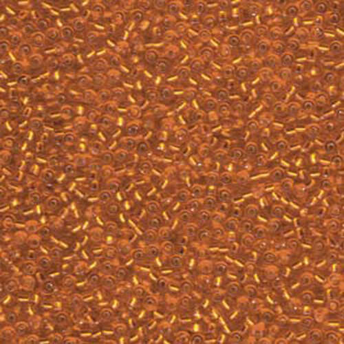 Miyuki 15/0 Rocaille Bead - 15-90008 - Silver Lined Orange