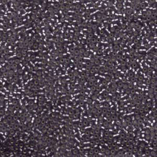 Miyuki 15/0 Rocaille Bead - 15-924F - Matte Silver Lined Amethyst