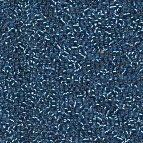 Miyuki 15/0 Rocaille Bead - 15-925 - Miyuki Silver Lined Capri Blue
