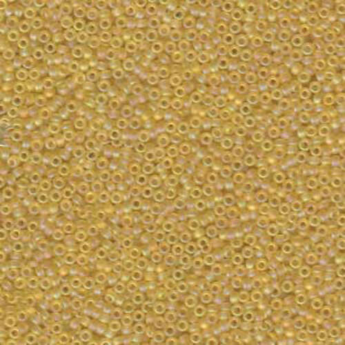 Miyuki 15/0 Rocaille Bead - 15-9132FR - Matte Transparent Light Topaz AB