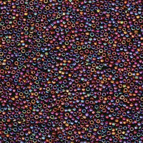 Miyuki 15/0 Rocaille Bead - 15-9135FR - Matte Transparent Root Beer AB