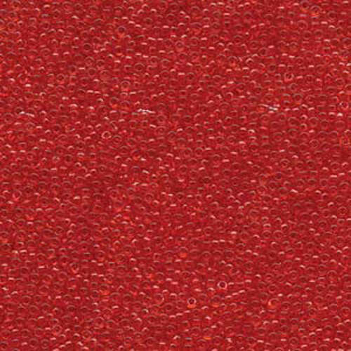 Miyuki 15/0 Rocaille Bead - 15-9140 - Transparent Red Orange
