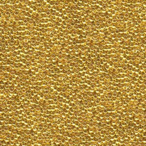 Miyuki 15/0 Rocaille Bead - 15-9191 - 24KT Plated