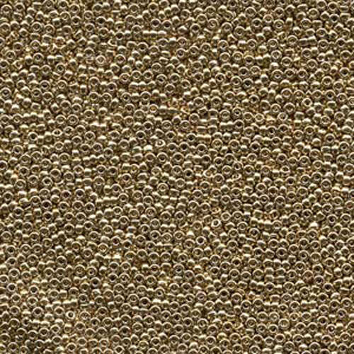 Miyuki 15/0 Rocaille Bead - 15-9193 - 24KT Light Gold Plate
