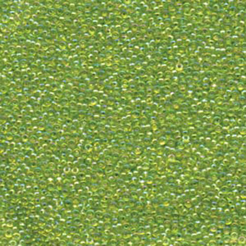 Miyuki 15/0 Rocaille Bead - 15-9258 - Transparent Chartreuse AB