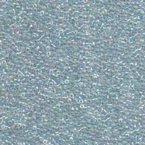 Miyuki 15/0 Rocaille Bead - 15-9263 - Light Seafoam Lined Crystal AB