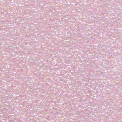 Miyuki 15/0 Rocaille Bead - 15-9266 - Pink Lined Crystal AB