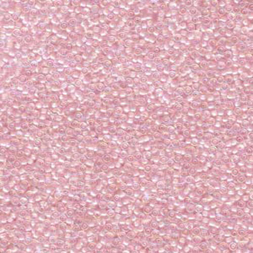 Miyuki 15/0 Rocaille Bead - 15-9272 - Pale Pink Lined Crystal AB