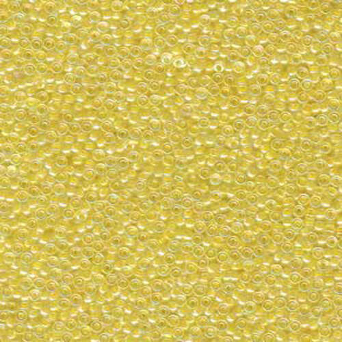 Miyuki 15/0 Rocaille Bead - 15-9273 - Pale Yellow Lined Crystal AB