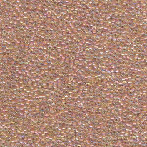 Miyuki 15/0 Rocaille Bead - 15-9275 - Peach Lined Crystal AB