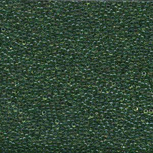 Miyuki 15/0 Rocaille Bead - 15-9331 - Emerald Lined Light Topaz AB