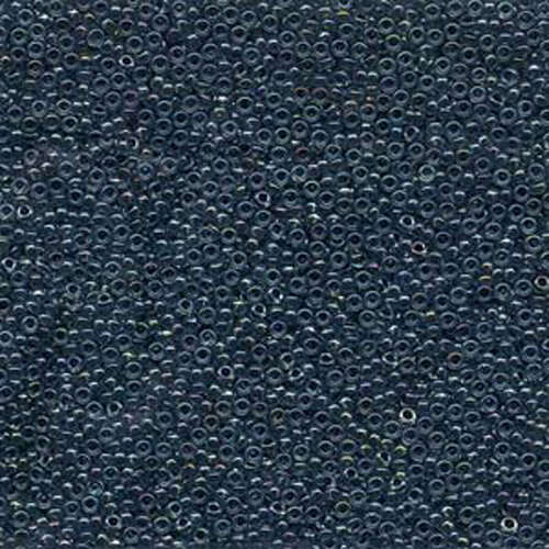 Miyuki 15/0 Rocaille Bead - 15-9347 - Dark Blue Lined Aqua AB