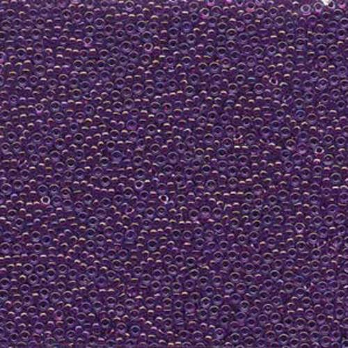 Miyuki 15/0 Rocaille Bead - 15-9352 - Fuschia Lined Aqua Luster