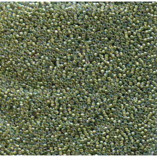 Miyuki 15/0 Rocaille Bead - 15-9361 - Yellow Lined Aqua Luster