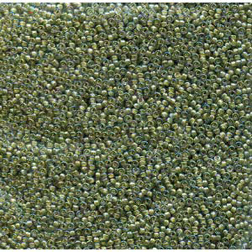 Miyuki 15/0 Rocaille Bead - 15-9361 - Yellow Lined Aqua Luster