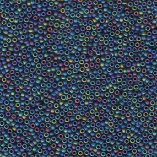 Miyuki 15/0 Rocaille Bead - 15-9401FR - Matte Black AB