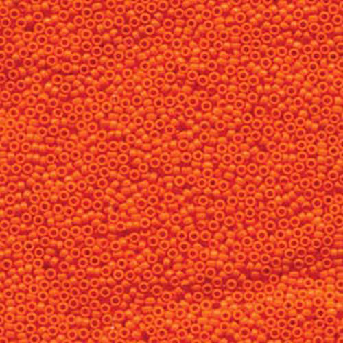 Miyuki 15/0 Rocaille Bead - 15-9405 - Opaque Tangerine