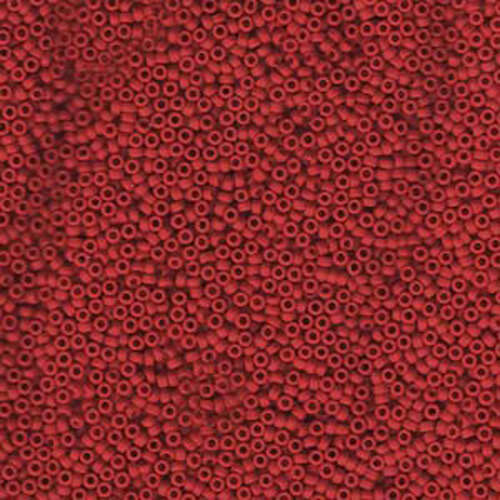 Miyuki 15/0 Rocaille Bead - 15-9408F - Matte Opaque Red