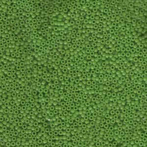 Miyuki 15/0 Rocaille Bead - 15-9411 - Opaque Pea Green