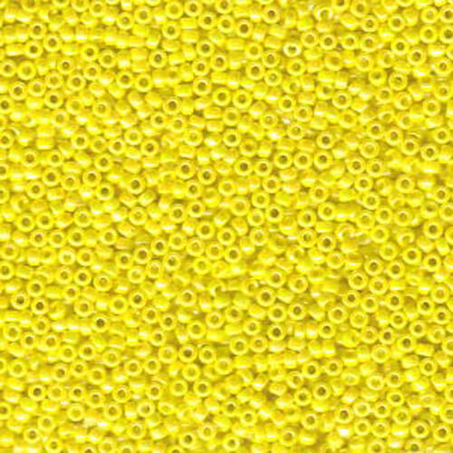 Miyuki 15/0 Rocaille Bead - 15-9472 - Opaque Yellow AB