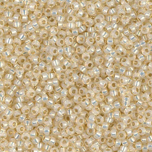 Miyuki 15/0 Rocaille Bead - 15-9577 - Dyed Silver Lined Buttercream AB