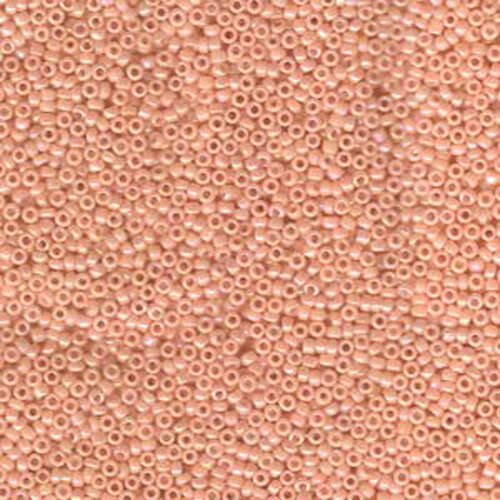 Miyuki 15/0 Rocaille Bead - 15-9596 - Opaque Peach Luster