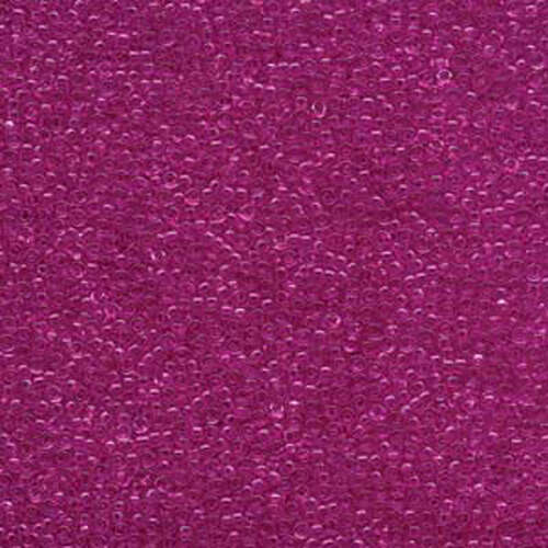Miyuki 15/0 Rocaille Bead - 15-91310 - Transparent Dyed Fuchsia