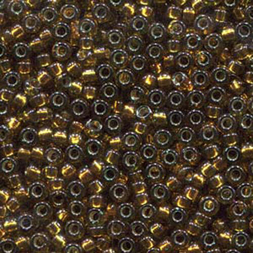 Miyuki 15/0 Rocaille Bead - 15-91421 - Silver Lined Golden Olive