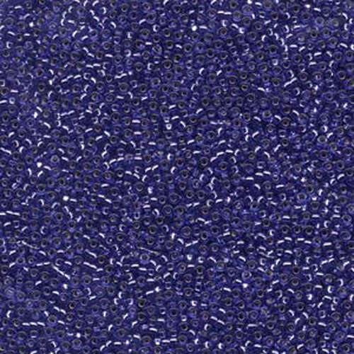 Miyuki 15/0 Rocaille Bead - 15-91446 - Silcer Lined Dyed Red Violet