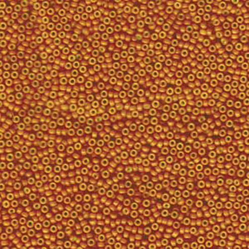 Miyuki 15/0 Rocaille Bead - 15-91479 - Opaque Dyed Pumpkin