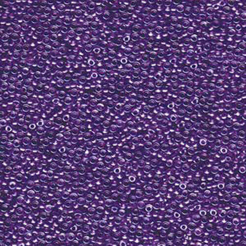 Miyuki 15/0 Rocaille Bead - 15-91531 - Sparkle Purple Lined Crystal