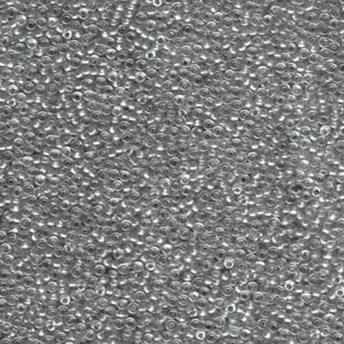 Miyuki 15/0 Rocaille Bead - 15-91559 - Sparkle Dark Grey Lined Crystal