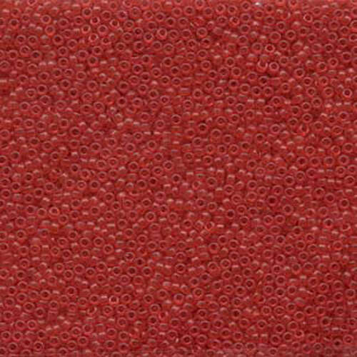 Miyuki 15/0 Rocaille Bead - 15-91609 - Semi Matte Transparent Red