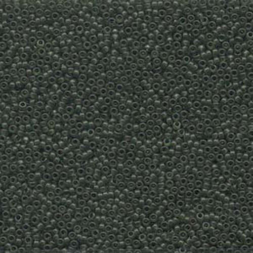 Miyuki 15/0 Rocaille Bead - 15-91611 - Semi Matte Transparent Olive