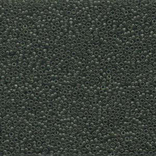 Miyuki 15/0 Rocaille Bead - 15-91611 - Semi Matte Transparent Olive