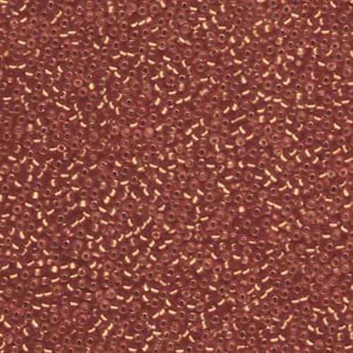 Miyuki 15/0 Rocaille Bead - 15-91639 - Semi Matte Silver Lined Dark Ruby
