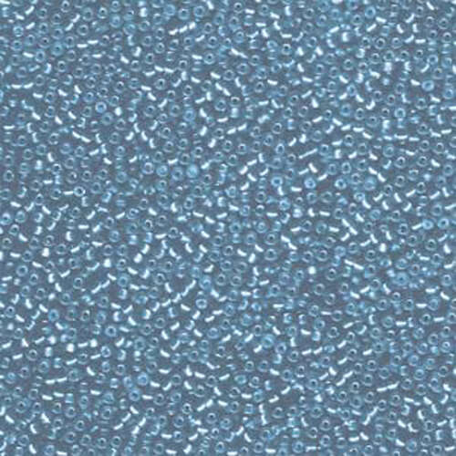 Miyuki 15/0 Rocaille Bead - 15-91643 - Semi Matte Silver Lined Sky Blue