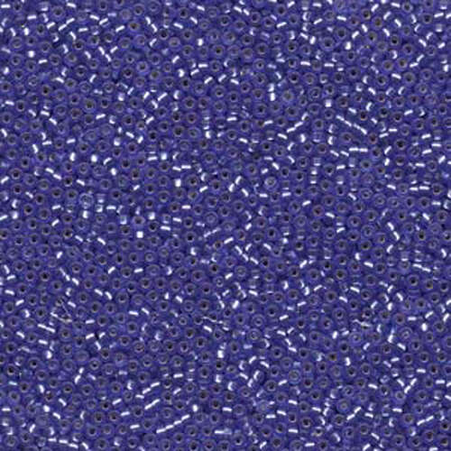 Miyuki 15/0 Rocaille Bead - 15-91647 - Semi Matte Silver Lined Violet