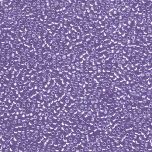 Miyuki 15/0 Rocaille Bead - 15-91654 - Semi Matte Silver Lined Purple