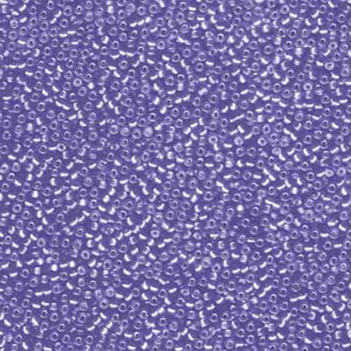 Miyuki 15/0 Rocaille Bead - 15-91655 - Semi Matte Silver Lined Violet